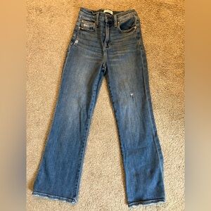 Pistola Women’s Straight Distressed Jeans Light Wash Size 25
